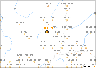 map of Benim