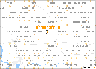 map of Beningafehn