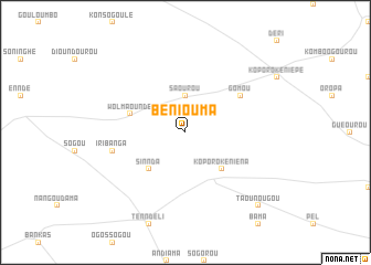 map of Béniouma