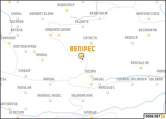 map of Benipec