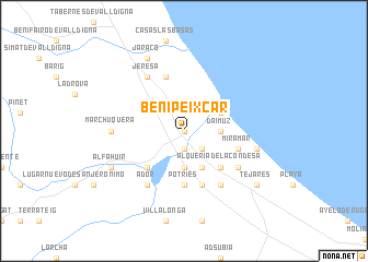 map of Benipeixcar