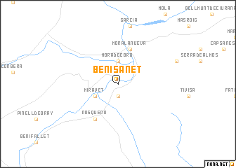 map of Benisanet