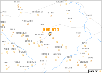 map of Bēnista