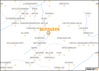 map of Benisuera