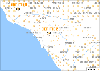 map of Bénitier