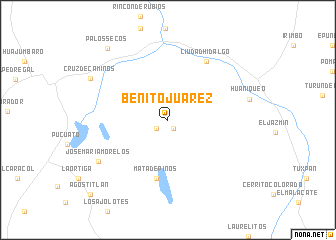 map of Benito Juárez