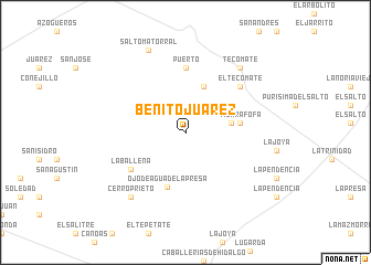 map of Benito Juarez