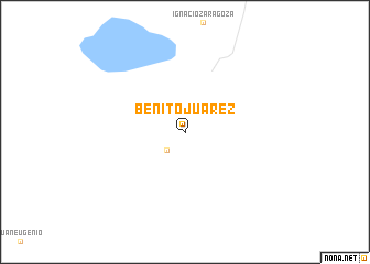 map of Benito Juarez