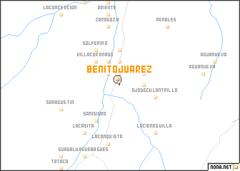 map of Benito Juárez
