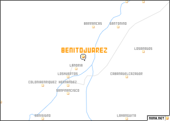 map of Benito Juárez