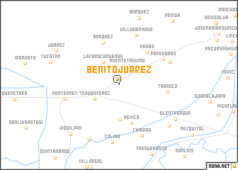 map of Benito Juárez
