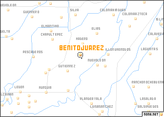 map of Benito Juárez