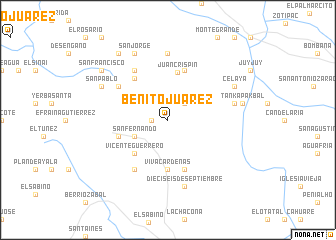 map of Benito Juárez