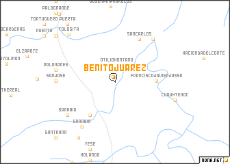map of Benito Juárez