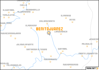 map of Benito Juárez