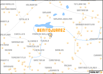 map of Benito Juárez