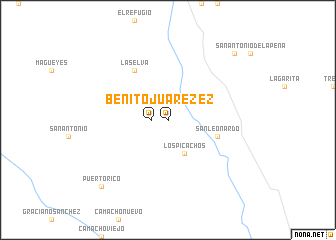 map of Benito Juárez