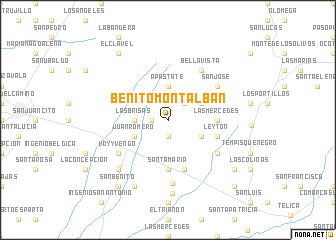 map of Benito Montalbán