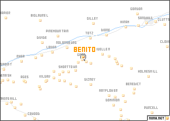 map of Benito