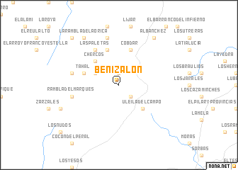 map of Benizalón