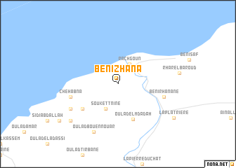 map of Beni Zhana