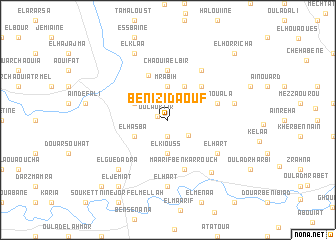 map of Beni Zid Aouf