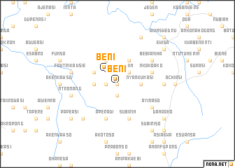 map of Beni