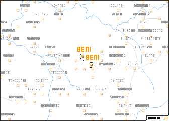 map of Beni