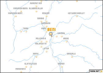 map of Beni