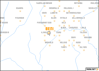 map of Beni