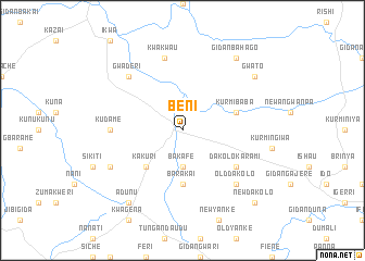 map of Beni