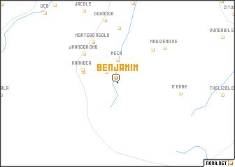 map of Benjamim