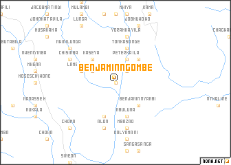 map of Benjamin Ngombe