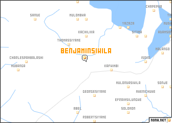 map of Benjamin Siwila