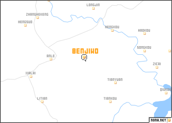 map of Benjiwo