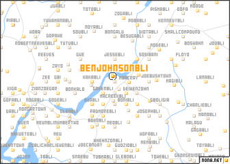map of Ben Johnsonbli