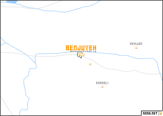 map of Benjūyeh