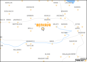 map of Bēnkava