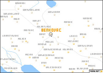 map of Benkovac
