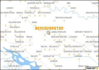 map of Benkova Potôň