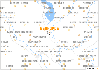 map of Benkovce