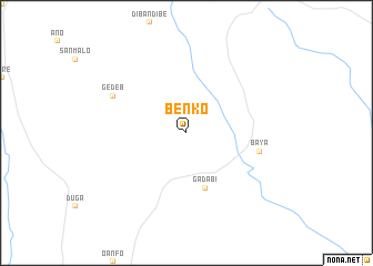 map of Benkʼo