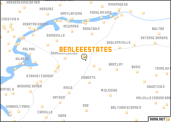 map of Ben Lee Estates