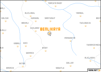 map of Benlikaya