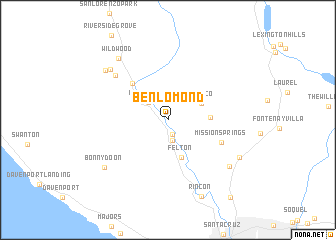 map of Ben Lomond