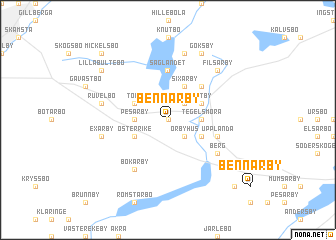 map of Bennarby