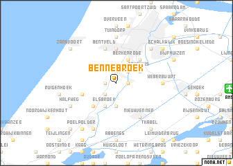 map of Bennebroek