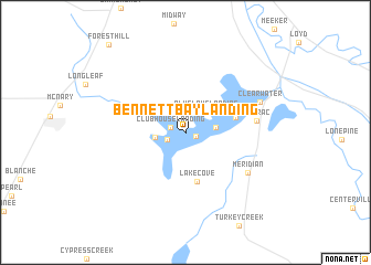 map of Bennett Bay Landing