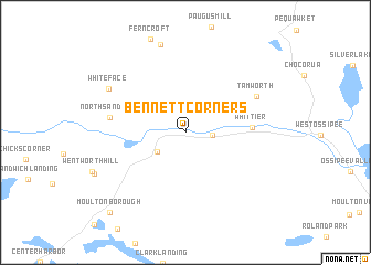 map of Bennett Corners