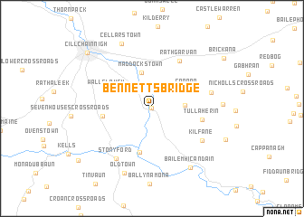 map of Bennettsbridge